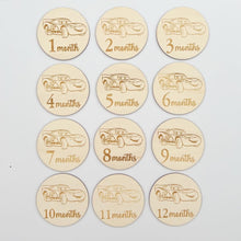 Load image into Gallery viewer, Engraved Wooden Milestone Plaques