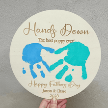 Load image into Gallery viewer, Personalised Hand Print Father's Day Plaque