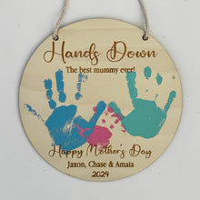 Load image into Gallery viewer, Personalised Hand Print Mother's Day Plaque