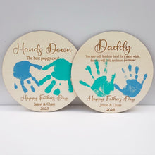 Load image into Gallery viewer, Personalised Hand Print Father's Day Plaque