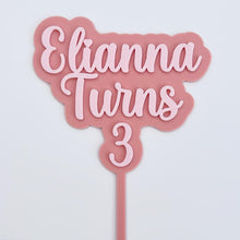 Load image into Gallery viewer, Double Layered Cake Topper