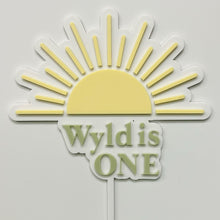 Load image into Gallery viewer, Double Layered Cake Topper + Design