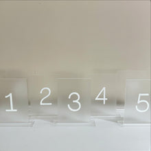 Load image into Gallery viewer, Table Numbers + Stand