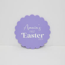 Load image into Gallery viewer, Scalloped First Easter Plaque Acrylic