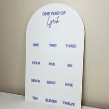 Load image into Gallery viewer, First Year Of Arch Photo Board - Acrylic