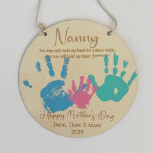 Load image into Gallery viewer, Personalised Hand Print Mother's Day Plaque