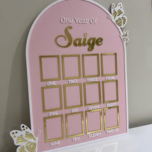 Load image into Gallery viewer, Butterfly One Year Of Photo Board