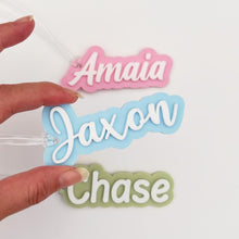 Load image into Gallery viewer, Double Layered Name Keychain