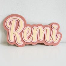 Load image into Gallery viewer, Acrylic Name Plaque Triple Layered