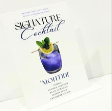 Load image into Gallery viewer, Menus + stand