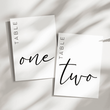 Load image into Gallery viewer, Table Numbers + Stand