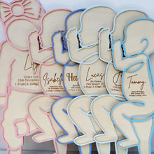 Load image into Gallery viewer, Newborn Baby Detail Plaque Actual Size