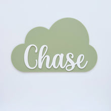 Load image into Gallery viewer, Cloud Name Plaque