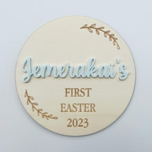 Load image into Gallery viewer, Personalised First Easter Plaque
