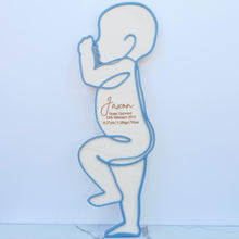Load image into Gallery viewer, Newborn Baby Detail Plaque Actual Size