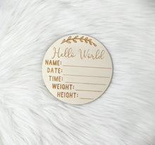 Load image into Gallery viewer, Single Plaque Announcement - Plywood