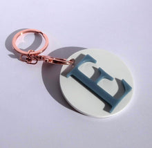 Load image into Gallery viewer, Acrylic Initial Key Ring