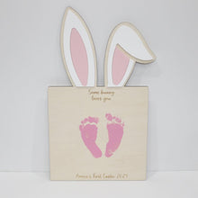 Load image into Gallery viewer, Some Bunny Loves You Hand/Foot Print Plaque
