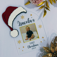 Load image into Gallery viewer, First Christmas Photo Plaque
