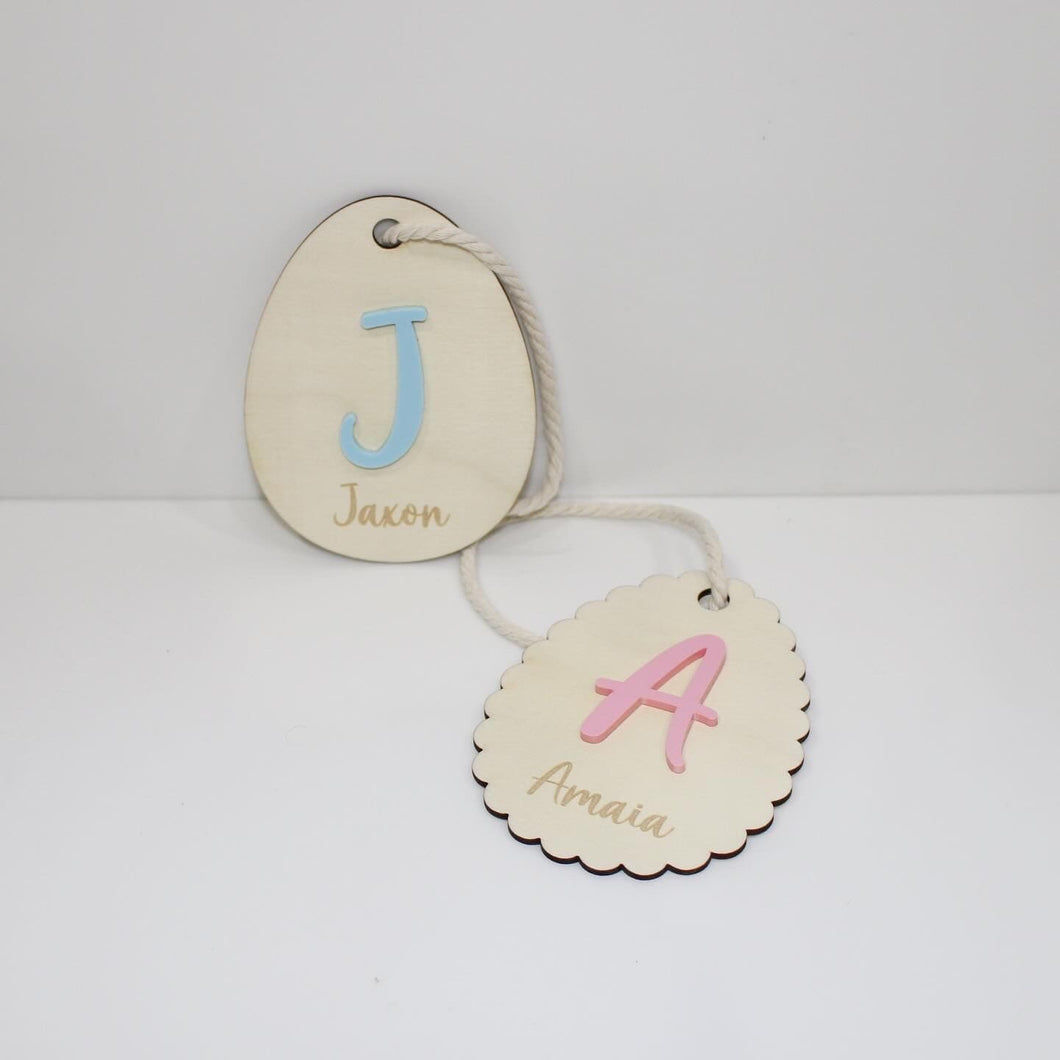 Egg Tag Wooden