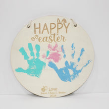 Load image into Gallery viewer, Happy Easter Hand/Foot Print Plaque
