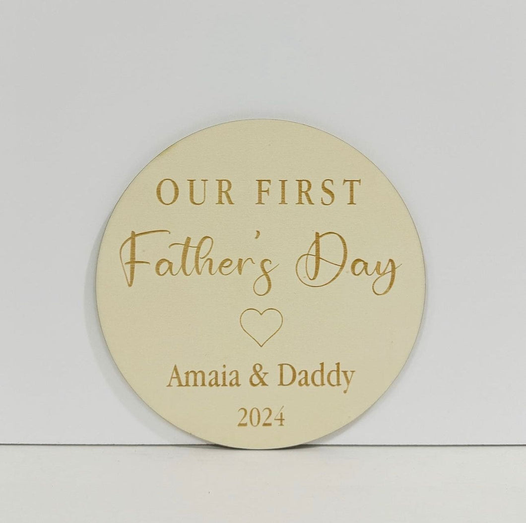 First Father's Day Plaque