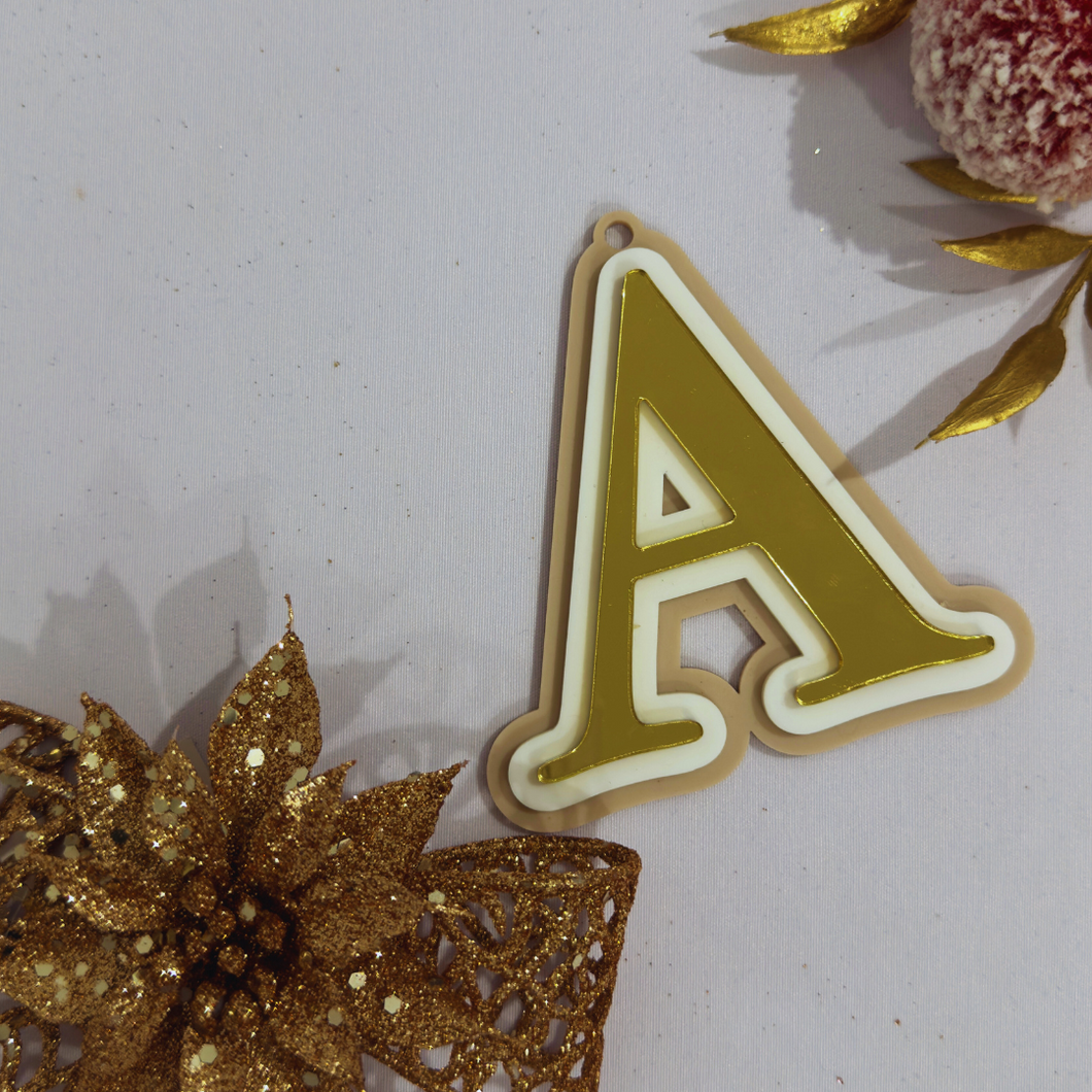 Triple Layer Initial Ornament